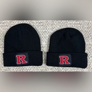 NWOT Set Of 2 Rutgers Miller Lite Beanies Black